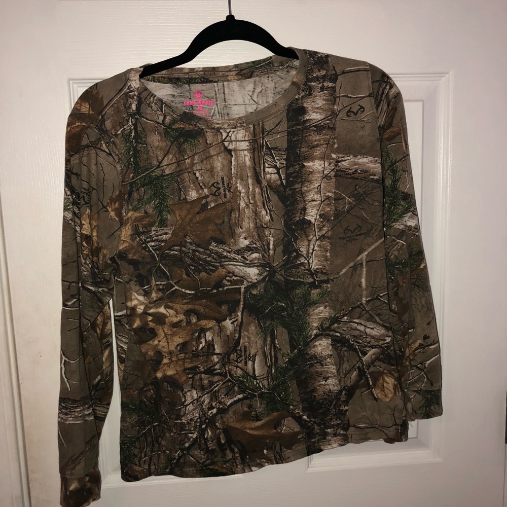 Camouflage Long Sleeve Top